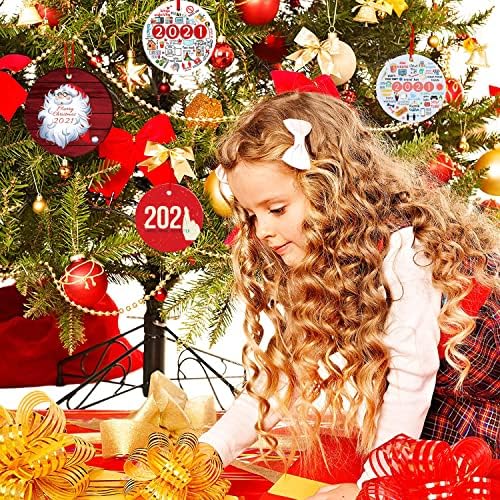 2 БР. Украса за Коледната елха 2021 Персонализирани Мини Уникални Забавни Коледни Декорации Декор за Дома (Бижута-2)