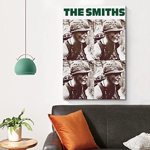 The Smiths Meat is Murder Музикален Плакат Плакати за Стая Естетически Платно монтаж на стена Арт Декор Спални 12x18 инча