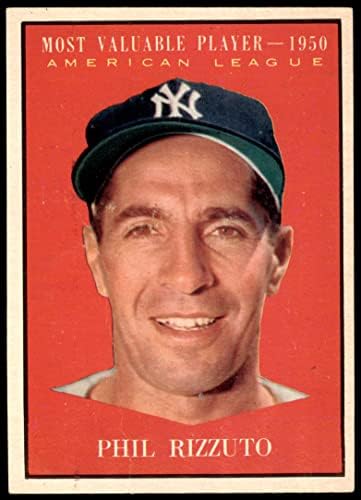 1961 Най-ценен играч № 471 от Ню Йорк Янкис Фил Риццуто (бейзболна картичка) VG йорк Янкис