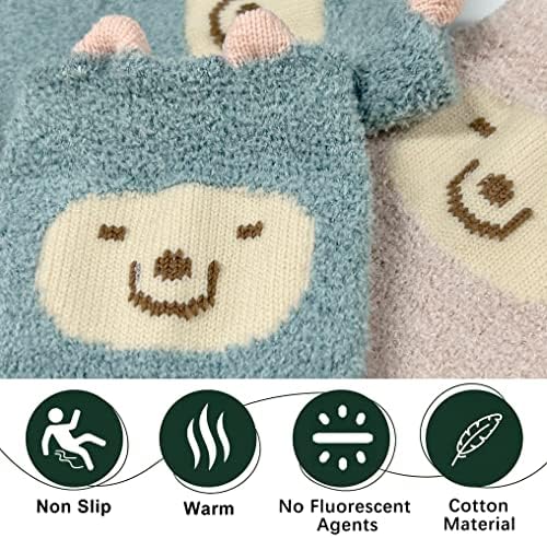 Топли Детски Чорапи ZURLEFY с Анимационни герои, при всякакви метеорологични условия Чорапи-Чехли за Момчета