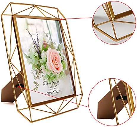 Рамка за снимки QUTREY 8x10 Комплект от 2 Метални рамки За показване на снимки с размер 8 до 10 сантиметра за маса или стена
