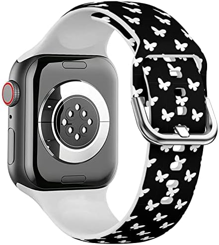 IKIKI-TECH е Съвместим с каишка на Apple Watch 42 мм 44 мм 45 мм на 49 мм (с шарени момичета-пеперуди) на Взаимозаменяеми