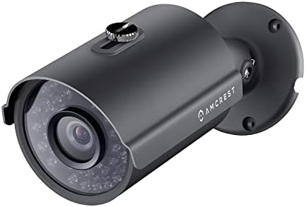 Куполна външна камера за сигурност Amcrest Full HD 1080P 1920TVL (Четырехъядерная 4-in1 HD-CVI/TVI/AHD/ аналогов), 2 Mp резолюция 1920x1080, нощно виждане 98 фута, Метален корпус, обектив 3.6 мм с ъ