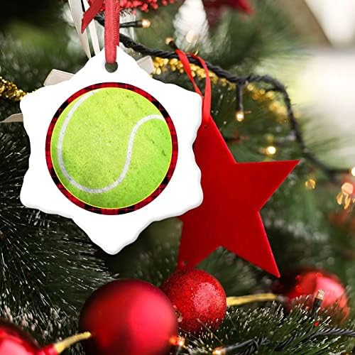 Коледна Украса на Топка за Тенис на Коледна Украса за Елха Забавен Спортен Топката Персонализирани Коледна Украса 2022 Забавен Спомен Коледно Дърво Виси Медальон Зи