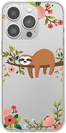 Калъф Blingy's за iPhone 14 Pro Max, Смешни Котешки Стил, Сладък Cartoony Дизайн Животни, Прозрачен Мек Защитен
