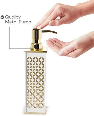 Опаковка сапун за ръце Creative Scents за баня - Декоративна Опаковка Лосион за маса с Здрава метална помпа,
