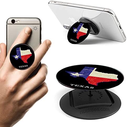 Поставка за мобилен телефон с флага на щата Тексас е подходяща за iPhone, Samsung Galaxy и други устройства