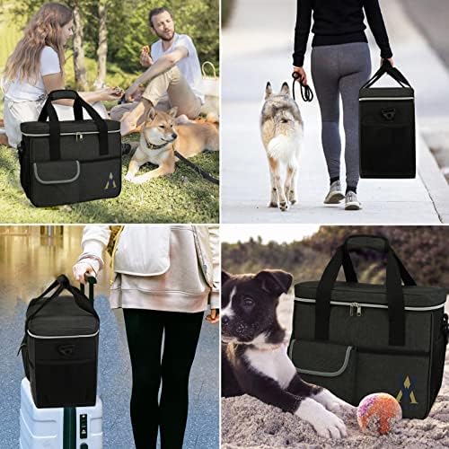 Пътна чанта за домашни любимци, за кучета и котки - Чанта-органайзер за пътуване с куче, одобрен от авиокомпанията - Включва