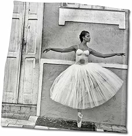 3дРоза Черно-бяла балерина, танци в историческия център на района. - Кърпи (twl-216056-3)