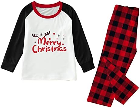Пижамные Комплекти за семейство от Две Коледни Мъже, Еднакви Комплекти, Коледни Сладки Пижама С Писмото Принтом За Семейството,