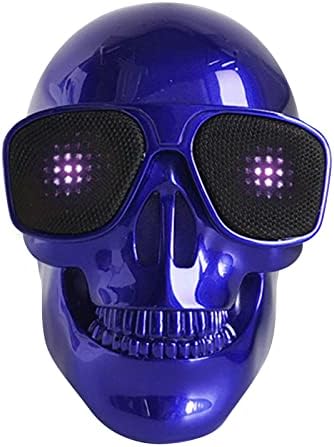 XUnion Преносим Скелет Череп Bluetooth Безжичен Високоговорител Хелоуин Радио Говорител Подарък ОТ0