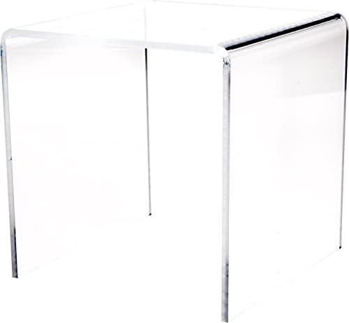 Квадратна стойка за дисплея от прозрачен акрил Plymor, 5 x 5W x 5G (дебелина на 3/16 инча)