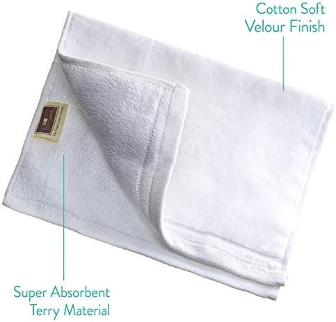 Велурени кърпи за пръстите на Creative Scents от памук - 4 опаковки с размери от 11 до 18 инча – Декоративно, добре впитывающее и мека кърпа за лице, идеално за баня и тоалетна