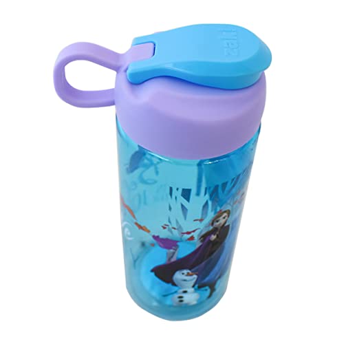 [3 опаковки] Спортна бутилка за вода Disney Frozen II 16,5 грама за деца Sullivan, Без BPA, Синьо / лилаво, Елза