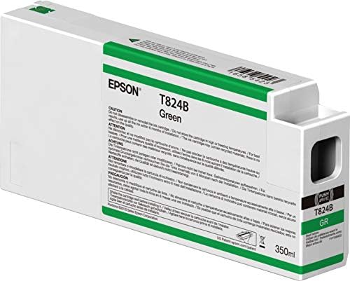 Мастило касета Epson UltraChrome HDX - 350 мл Зелен цвят (T824B00)