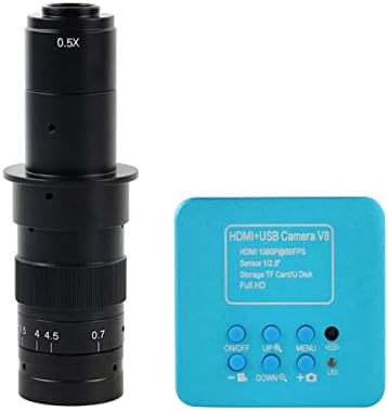 Аксесоари за микроскоп IMX307 1080P Промишлен Видеомикроскоп Помещение Лабораторни Консумативи (Цвят: с обектив 180x)
