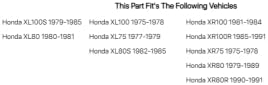 Ръководство за ремонт на Clymer за Honda XR100R 1985-1991