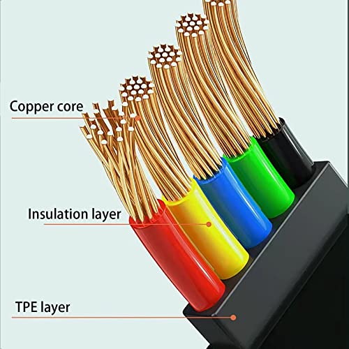 кабел за зареждане hanaiette 3 в 1, бързо зареждане чрез USB, Прибиращ се кабел (39,4 / 100 см), Три универсален порт (/ Type-C