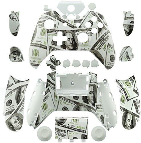 Специално Изработени по Поръчка в пълен размер участъка с Бутони и инструменти за безжичен контролер на Microsoft Xbox One - Потребителски кожата Hydro Ducked StickerBomb Dollar
