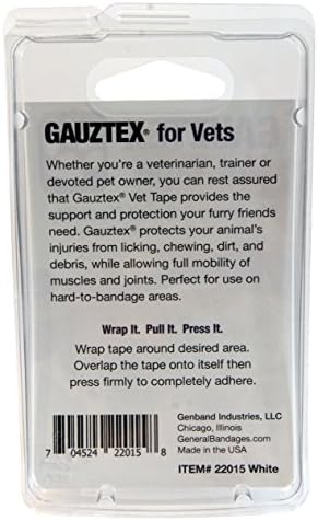 Защитна лента-Tex Pink ширина 1 1/2 инча за ветеринарни лекари - Самозалепващи дишаща марля, за нескользящего улавяне и защита на рани - 1 ролка х 7 ½ ярда