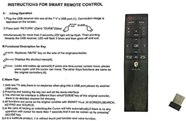 Подмяна на дистанционното управление, Съвместим с Samsung HUB 4K Извити телевизор BN59-01220E RMCTPJ1AP2 BN5901220E UN55JU6700F