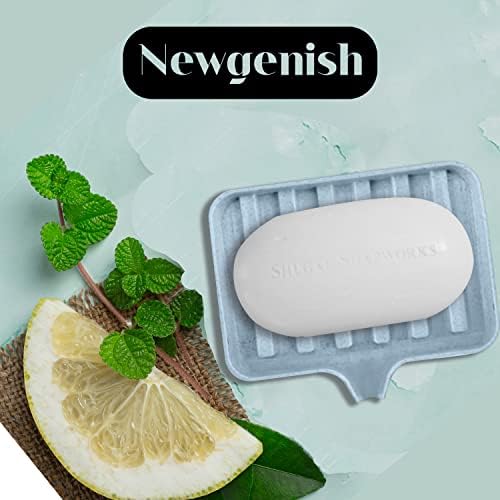 NEWGENISH - Опаковка сапун на растителна основа от овесени ядки, лимонена с тегло 6,25 унция с Самоотливающимся