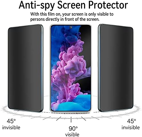 Защитно фолио за екран за поверителност за Samsung Galaxy Z Flip 3,1 БР Защитата на обектива от надраскване + 1 БР Антишпионская