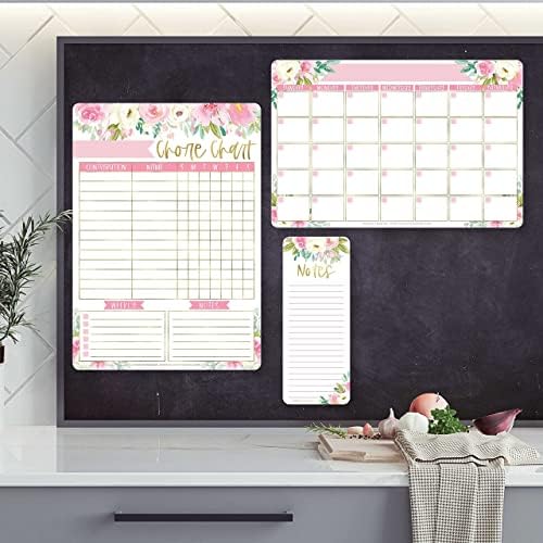 Цвете Магнитен Календар, сухо Изтриване за хладилника и График на работа в дома за деца, повече деца, Месечен Календар