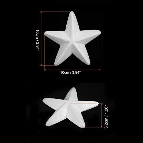 Звезди от Стиропор MECCANIXITY за Декоративно и приложно изкуство 3,94 x 3,94 инча, Звезди от Стиропор за