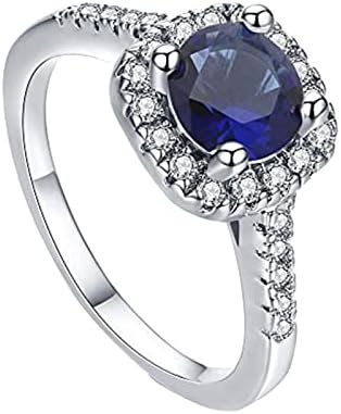 2023 Нови идеи за подаръци, бижута луксозни диаманти, Бяло пръстен Обручальный камък Пръстен ръчно изработени