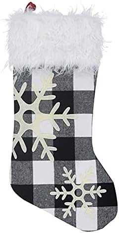 ALREMO HUANGXING - Коледни Чорапи, Чанта за бонбони, Чорапи под формата на елхи с Снежинками, Коледни Украси, Чорапи, които
