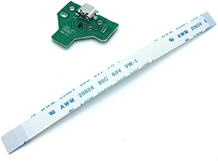 Gametown 12-Пинов USB порт За зареждане на JDS-011 с Гъвкав лентови вериги кабел за контролер PS4