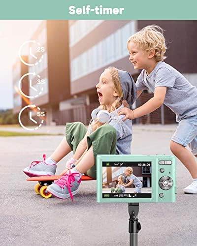 Цифров фотоапарат, Детска помещение Zostuic с Автофокус 48 Mp с карта памет от 32 GB, Камера за Видеоблогинга с 16-кратно