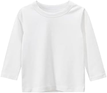 Основна тениска с дълъг ръкав за малки момичета и момчета, Ежедневни Тениски, Потници, Обикновен Детски Топли