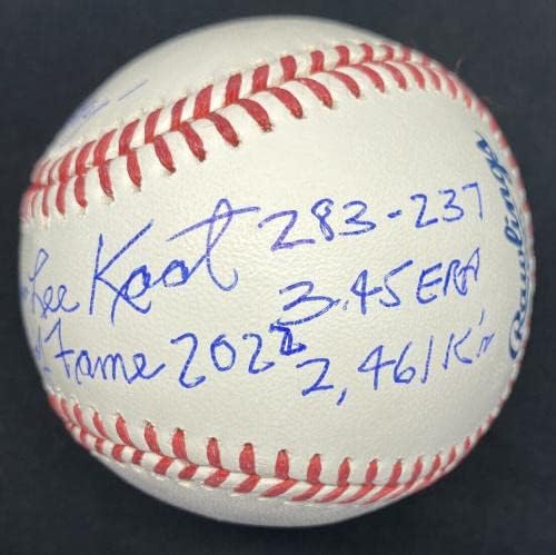 Джим Каат Пълното име на КОПИТО, Подписан от Свидетел Области Бейзбол JSA - Бейзболни топки С Автографи