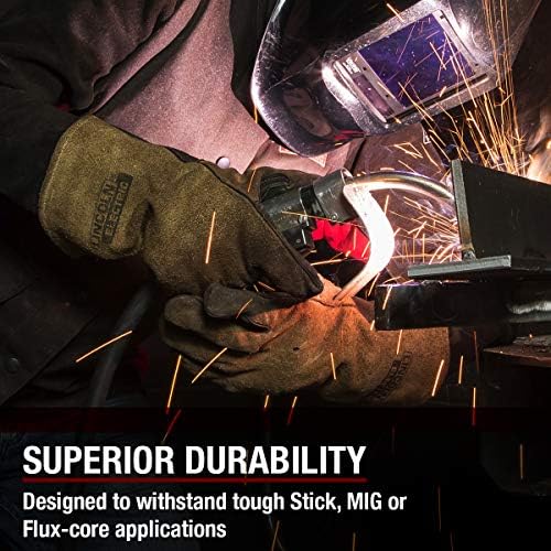 Ръкавици за тежка рамка заваряване Lincoln Electric MIG/Stick | Топлоустойчиви и трайни | Средни | K4082-M