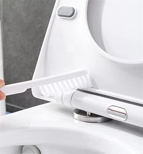 Силиконова четка GENIGW Без мъртви ъгли за измиване на тоалетна чиния, Тоалетна чиния без Пробиване със Сливным тава, Набор от четки за почистване с дълга дръжка (Цвят: