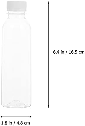 20 БР 250 МЛ Прозрачна Бутилка за сок Пластмасови Празни Бутилки, Бутилки за напитки (Цвят: прозрачен)