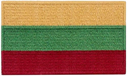 Нашивка с Флага на Литва EmbTao, Бродирана Апликация с Национален Морален Дух, Желязо Нашивка На Литовски Герб