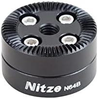 Определяне на Nitze N64B под формата контакт ARRI с болтовым монтиране M6 на 1/4 Винт с Инсталационните Барабани Адаптер за Химикалки фотоапарат DSLR