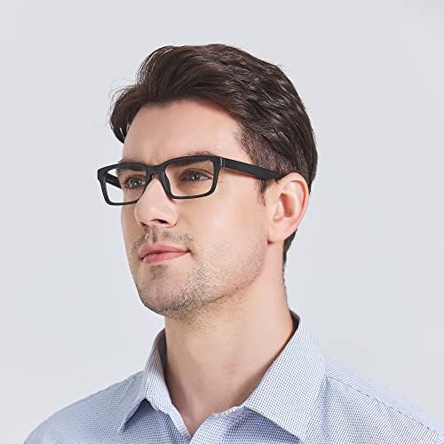 Мъжки слънчеви Очила за четене Increbill, Очила за Четене в Правоъгълна Рамка с кутия пролетта Панти, Компютърни Очила