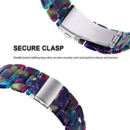 Въжета от смола, съвместими с Galaxy Watch4 40 мм 44 мм/ Galaxy Watch4 Classic 42 мм и 46 мм/ Galaxy Watch3