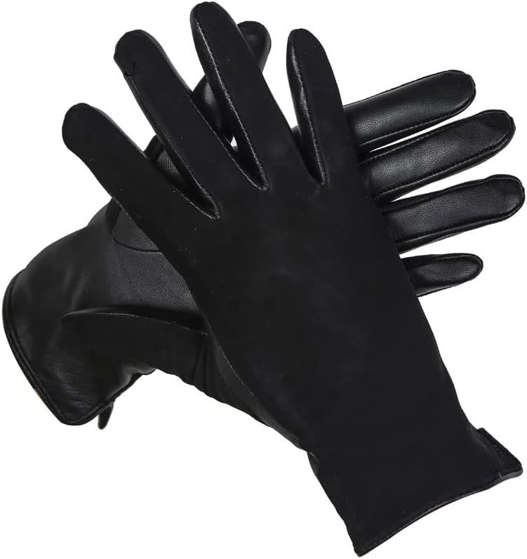 N/A Къси Дамски ръкавици, Дамски Кожени ръкавици, Кожени Ръкавици, Дамски (Цвят: D, Размер: 8.5)