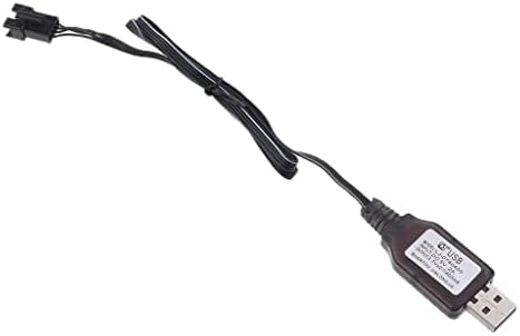 ZHJBD 7,4 V USB to SM 4-Пинов Li-po Кабел за Зареждане на Батерии за Радиоуправляемого Дрона с Кодиране на