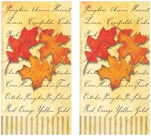 Кърпи за гости с кленовыми листа, Есен Дизайнерски Хартиена Кърпа, Кърпа за Вечеря - Есенното Великолепие,