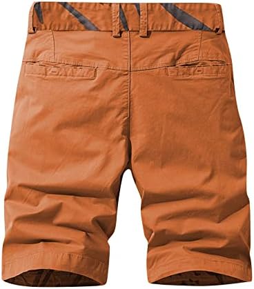 Къси панталони-карго за Мъже, Летни Плажни Преки Свободни Памучни Ежедневни Спортни къси Панталони с много Джобове