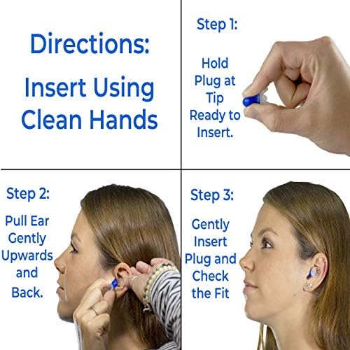 Силиконови тапи за уши за пътуване Rustig, намалява налягането, с калъф за носене - Защита на слуха до 23 Децибела (10