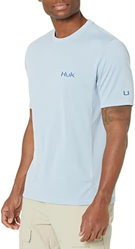 Мъжки риболовна Риза HUK Icon X с Къс ръкав и Защита от Слънцето