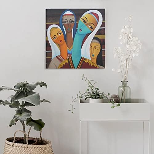 ToMart Плакат с арабски Художествена Рисувани, Арабските Жени, Живопис, Платно, Постери И Щампи, Стенни Художествени