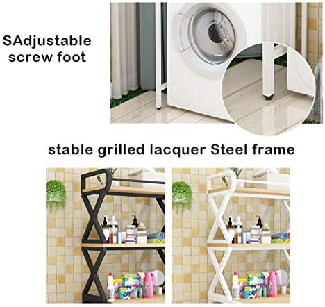 Hokcus Многофункционални Стелажи за съхранение на перални машини над Тоалетна, Подови Барабанная перална машина